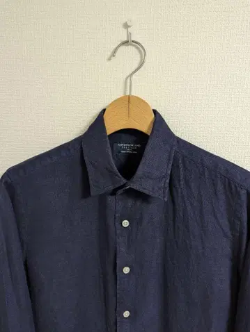 새상품급 투모로우랜드 필그림 셔츠 린넨 린넨 알비니사 네이비