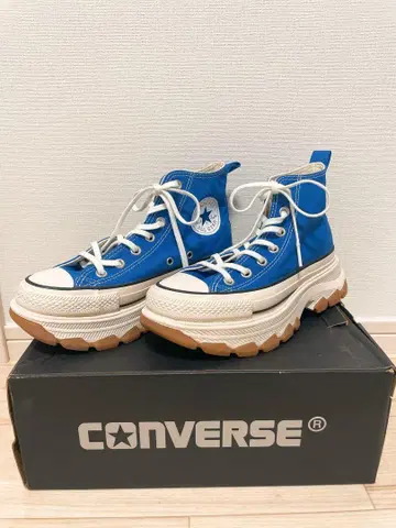 컨버스 블랙 하이컷 스니커즈 통굽