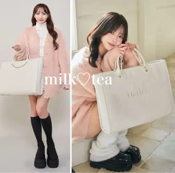 새상품 다리치 [IVO] LUCKY BAG 2025 트위드 토트백