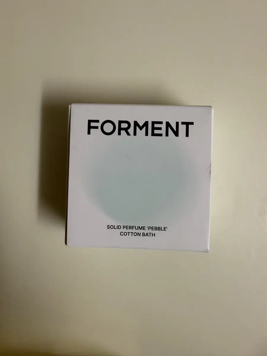 (Unused New Product) Forment Solid Perfume Cotton Bath
