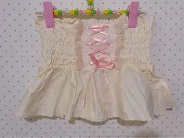 나일 퍼치 하트 레이스 리본 코르셋 리즈리사 페어리 코어 위시 코어
