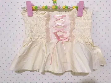 나일 퍼치 하트 레이스 리본 코르셋 리즈리사 페어리 코어 위시 코어