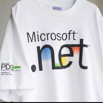 00s Microsoft .net 빈티지 티셔츠 XL