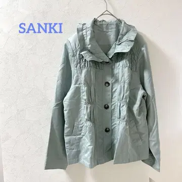 SANKI [새상품, 택 포함] 민트 그린 나일론 자켓 M