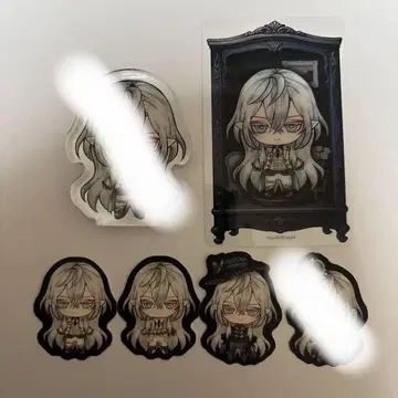 아쿠네코 인형 씰 카드 시로