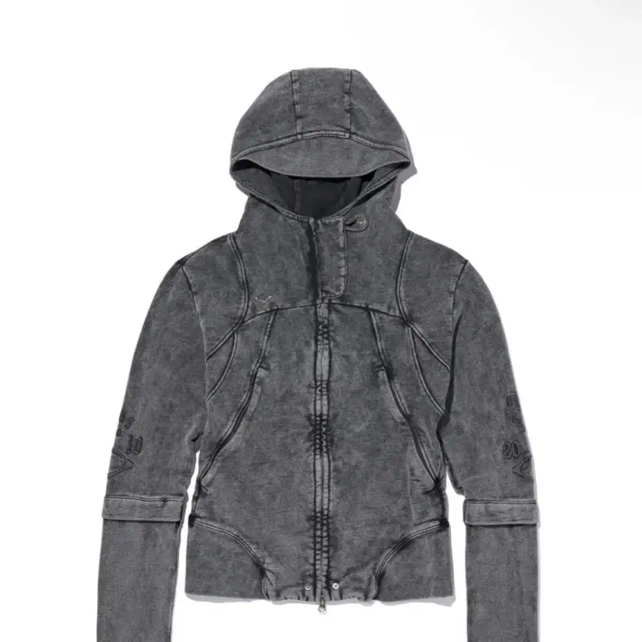 MISCHIEF | 미스치프 Mischief Cutoff Washed Hooded Zip-Up m #미스