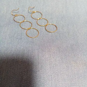 폰테베키오 후크형 귀걸이 K10 PG 각인 없음