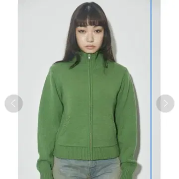 LAGUA GEM ZIP TURTLE C/D 그린 자켓