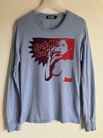 히스테릭 글래머 Rock Me Baby 긴팔 티셔츠 S