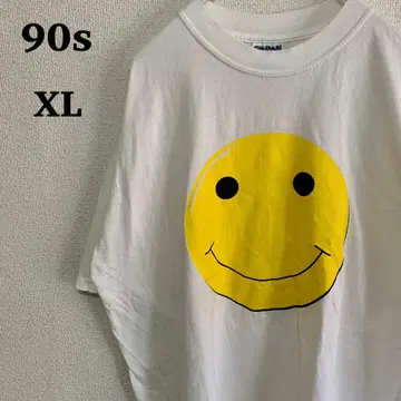 90s 스마일리 티셔츠 기업 XL