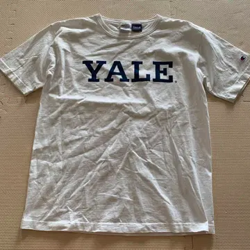 챔피온 T1011 USA제 YALE 대학 칼리지 티셔츠 L