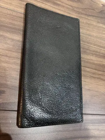 일비종떼 블랙 가죽 롱 지갑