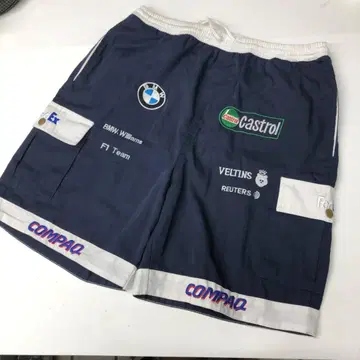 BMW 윌리엄스 F1 TEAM 하프 팬츠 L 사이즈 다크 네이비
