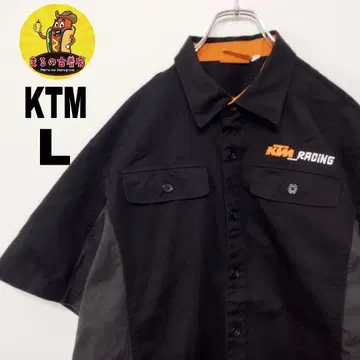 usa 구제 의류 KTM POWER WEAR 워크 셔츠 L 블랙