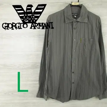 ARMANI 아르마니 청바지 <코튼 스트라이프 긴팔 셔츠> M0103c