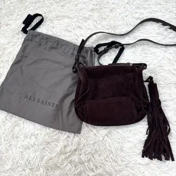 ALLSAINTS 올세인츠 숄더백 프린지 쇼핑백 포함