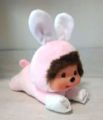 새상품 몬치치 누워있는 토끼 핑크 S 사이즈 255245