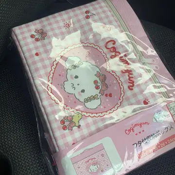 코기뭇 뚜껑이 있는 수납 박스 체리 아베일 산리오