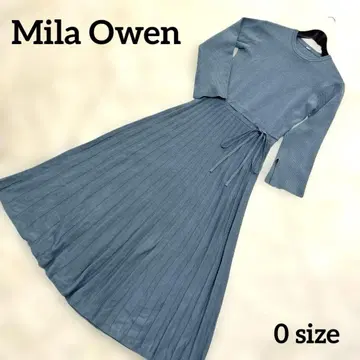 Mila Owen 허리 리본 플리츠 니트 원피스 S~M 사이즈