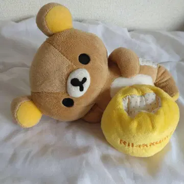 리락쿠마 봉제 인형 수납 포켓 포함