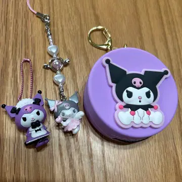 쿠로미 엔젤 스트랩 웨이트리스 마스코트 키링 코인 케이스