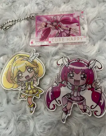 프리큐어 한정판 만화 SD 마그넷 큐어 해피 큐어 피스 키홀더