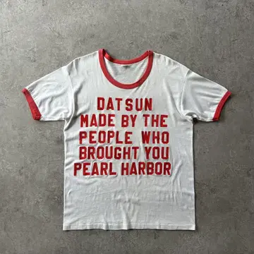 70s Hanes 헤인즈 링거 티셔츠 USA제 펄 하버