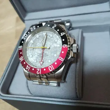 자동 시계 메테오라이트 다이얼 GMT
