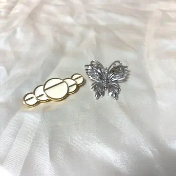 빈티지 모네 브로치 2개 나비