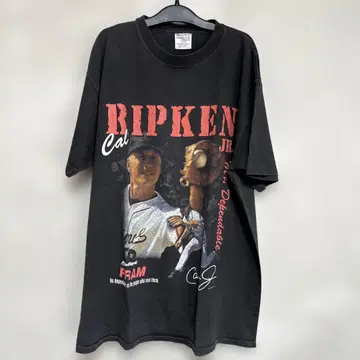 빈티지 Cal Ripken Jr. 티셔츠 MLB 아이언맨 oneita