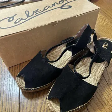 [재가격 인하] Calzados 블랙 에스파드리유 샌들
