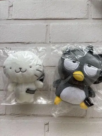 산리오 하나마루 & 배드마츠마루 마스코트 2개 세트 [새상품, 택 포함]