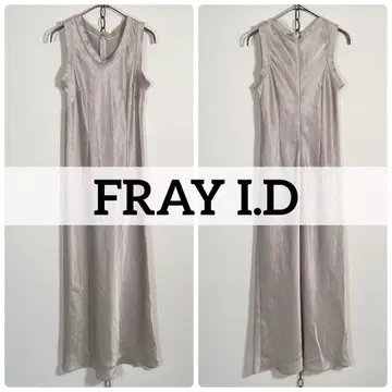 23,100엔 FRAY I.D 새틴 바이어스 원피스 슬리브리스 22SS