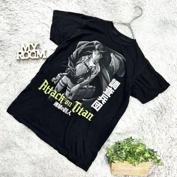 진격의 거인 리바이 병장 티셔츠 S 사이즈 블랙
