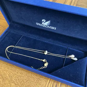 스와로브스키 롱 목걸이 골드