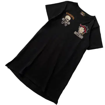 새상품급 VANSON Betty Boop 자수 원피스 L 반슨 베티