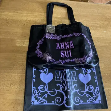 ANNA SUI 복조리 토트백 블랙 참 포함 안나수이~SA5