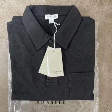 SUNSPEL 다크 커피 피케 셔츠 M 사이즈