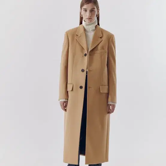 DUNST | 던스트 Dunst UNISEX 2-WAY 3 BUTTON CASHMERE COAT on