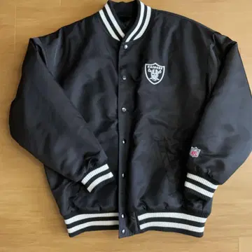 NFL TEAM APPAREL 레이더스 바시티 자켓 블랙 M