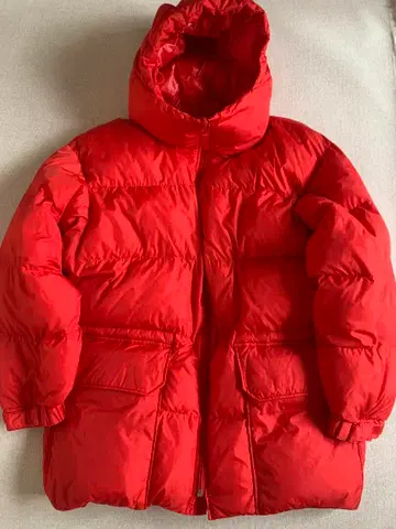 유니클로 유니클로 u 웜 패딩 코트 레드