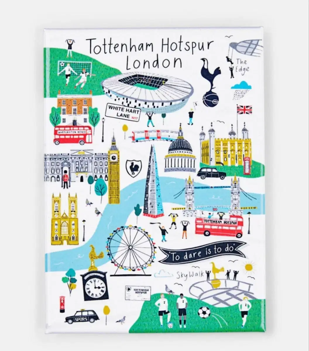 Tottenham Apparel Hotspur Spurs London Map Magnet. Magnet