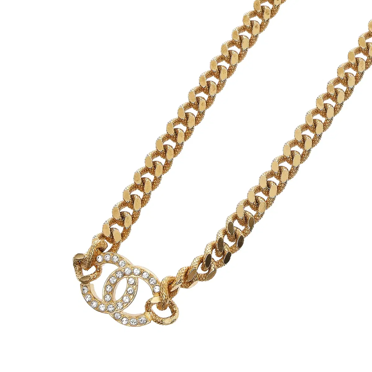 Chanel Gold-tone Cubic Choker Necklace