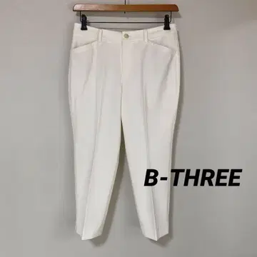 비쓰리 스트레치 팬츠 38 W78 흰색 화이트 봄/여름 DMW