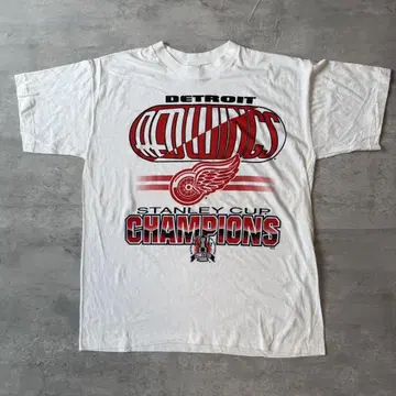 90s NHL 디트로이트 레드윙스 티셔츠 아이스 하키