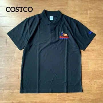 새상품급 COSTOCO 코스트코 피케 셔츠 자수 로고 BK L 사이즈
