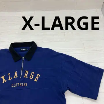 X-LARGE RUGBY ZIP S/S SHIRT 하프 지퍼