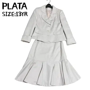 새상품급 PLATA 플라타 빅 사이즈 13 둥근 카라 스커트 정장 셋업