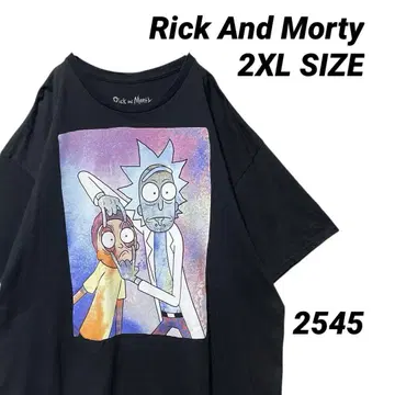 릭 앤 모티 애니메이션 캐릭터 티셔츠 2XL 빅 사이즈
