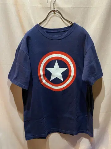 캡틴 아메리카 티셔츠 네이비